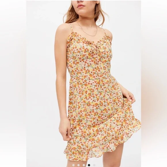 UO Urban Outfitters Dress Forum Sweetheart Mini Dress size S - Picture 2 of 9